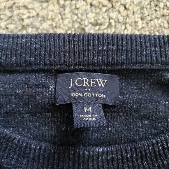 J.Crew Re-imagined Blue Variegated Sweater size Medium - Picture 3 of 11